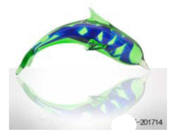 976175 - Mini dolphin verde-azul 13x5x5cm 201714