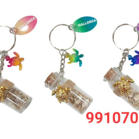 991070 - Llavero mallorca botella tortuga tk-k355a