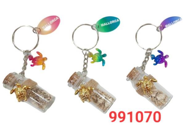 991070 - Llavero mallorca botella tortuga tk-k355a