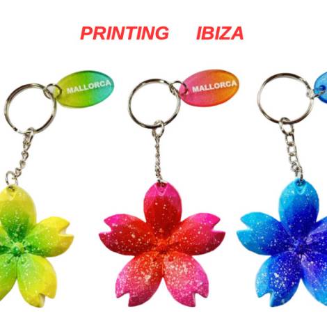 991080 - Llavero Ibiza spread neon glitter gy-ky038a