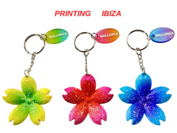 991080 - Llavero Ibiza spread neon glitter gy-ky038a