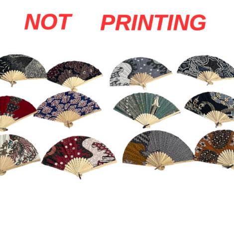 7335307 - Etnico abanico bamboo batik (surtido 12 colores)