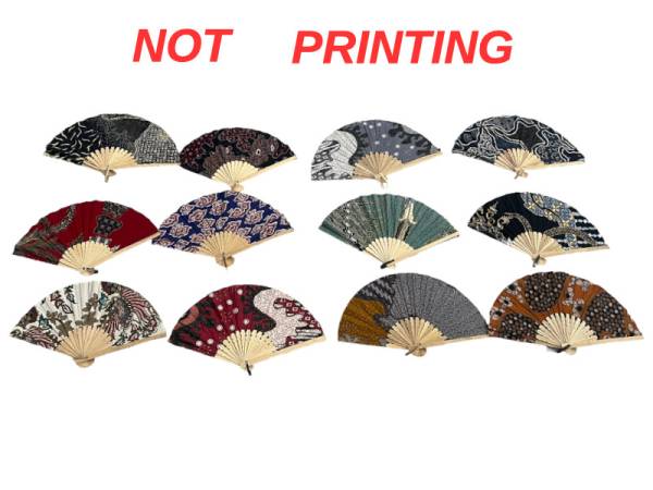 7335307 - Etnico abanico bamboo batik (surtido 12 colores)