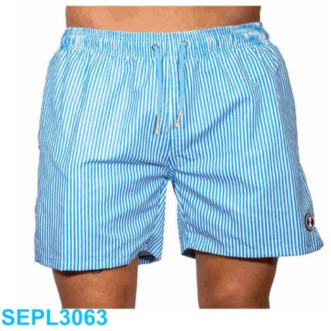 654868 - Bañador hombre sepl3063 rayas turquesa