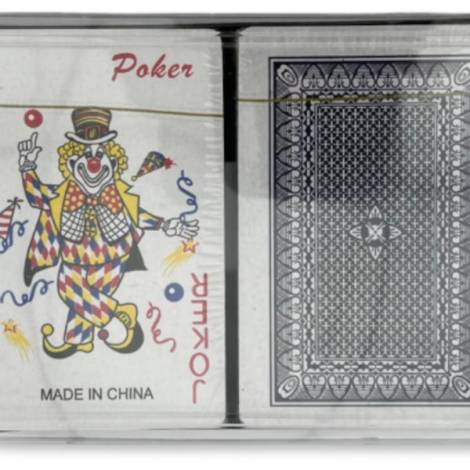 726843 - Baraja doble poker playing cards h2-25408 9.5x6x2cm