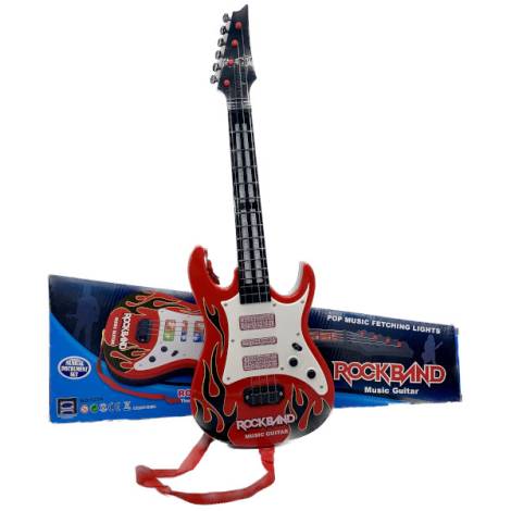 8976263 - Guitar 929a red with light and music
