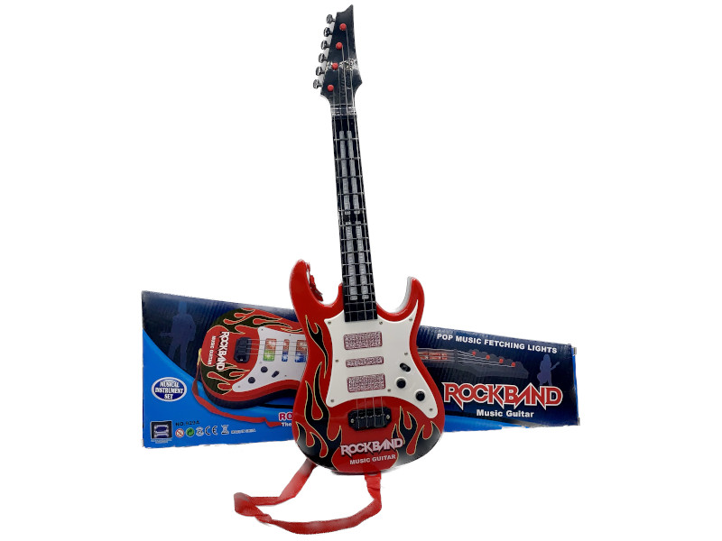 8976263 - Guitar 929a red with light and music
