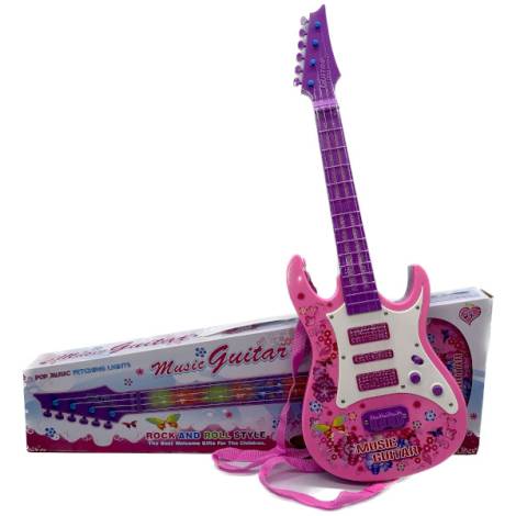 8976266 - Guitar 929b 55x18cm girl with light and music