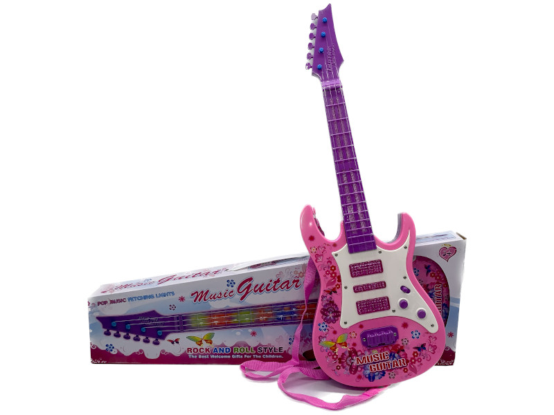 8976266 - Guitar 929b 55x18cm girl with light and music