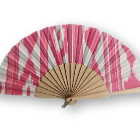 252007 - Huca beach abanico mad 23 cm mod 7 llengos rosa