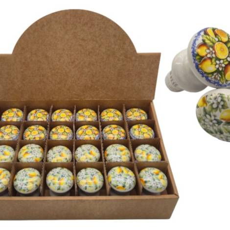 437057 - Tapon ceramica limones flores