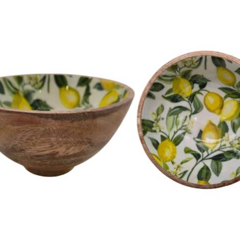 582057 - Etnico madera bowl with base big 2228a desing 3 14x14x8