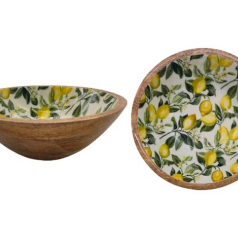 582060 - Etnico madera nut bowl 3155a desing 3 20x20x7