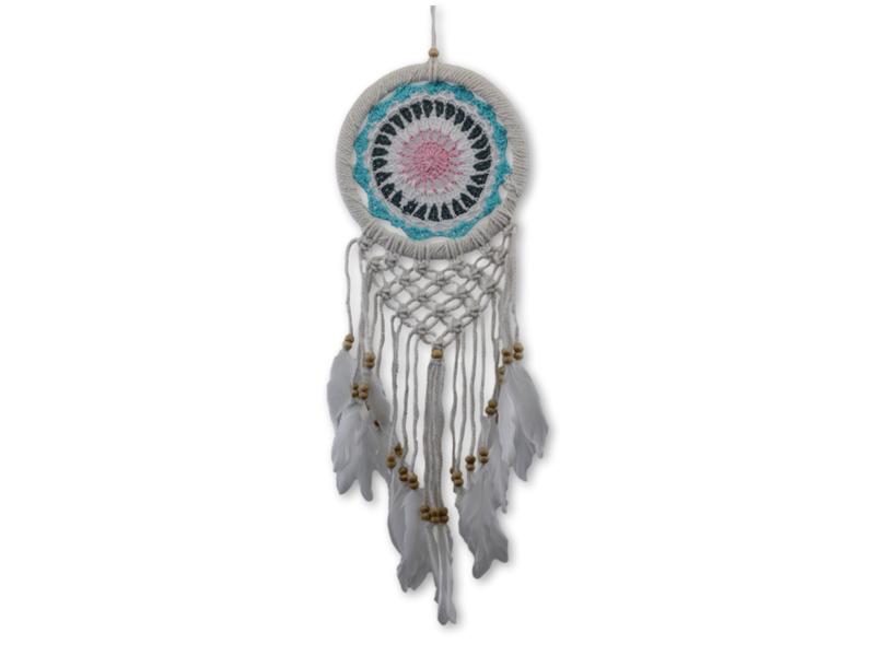 7333544 - Etnico atrapasueños 16cm macrame n9