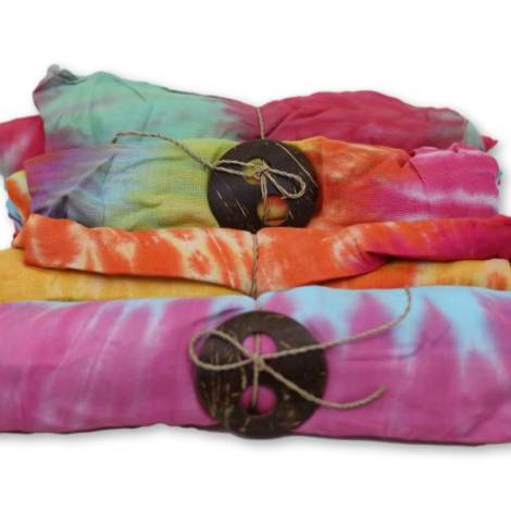 7333619 - Huca beach pareo tie-dye pack 12
