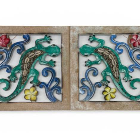 7334812 - Etnico cuadro madera gecko 20x20 Gal 1