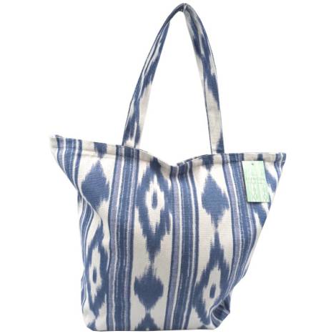 8975609 - Llengos shopping bag cremallera azul 44x38