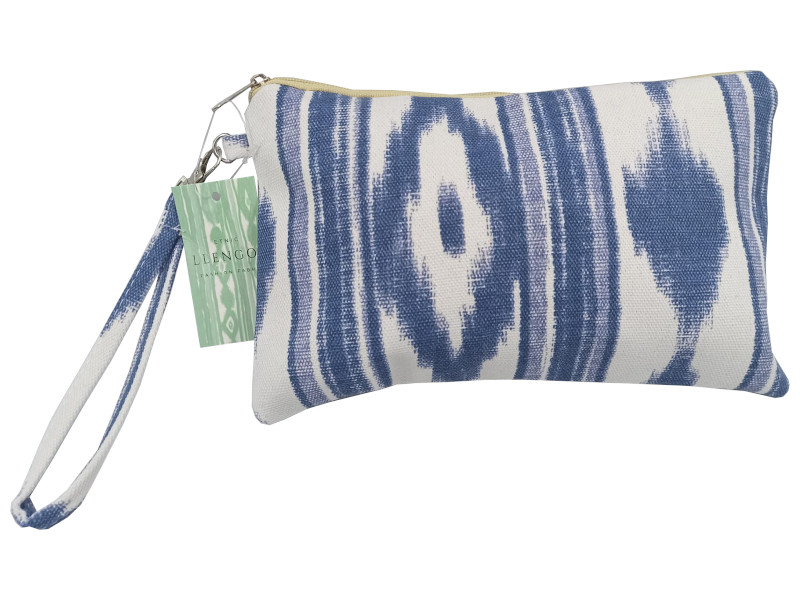 8975679 - Llengos neceser pequeño algodon azul 25x15