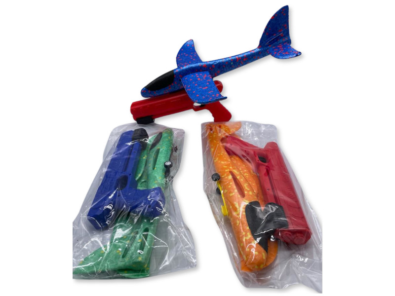 8977392 - Jung toys Pistola plastico con disparador avion corcho n25