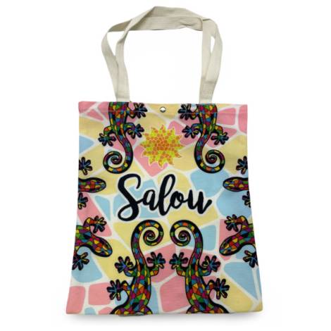 8978499 - Sa.co shopping bag 33x40 nº6 Salou lagartos sol mosaico