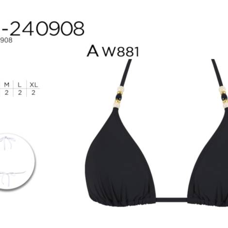 977008 - Sujetador do240908-y25037n negro pack 8
