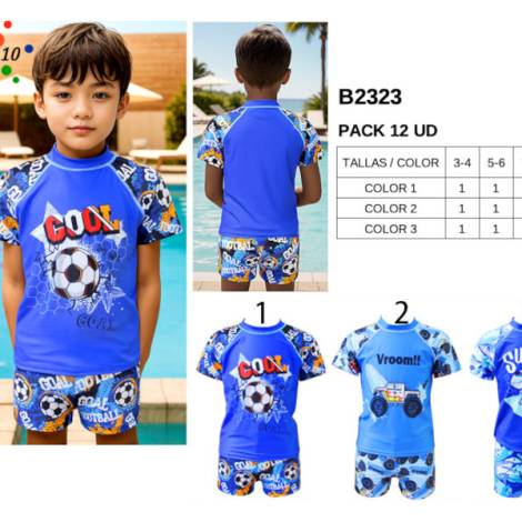 979282 - Conj baño b2323 niño pack 12