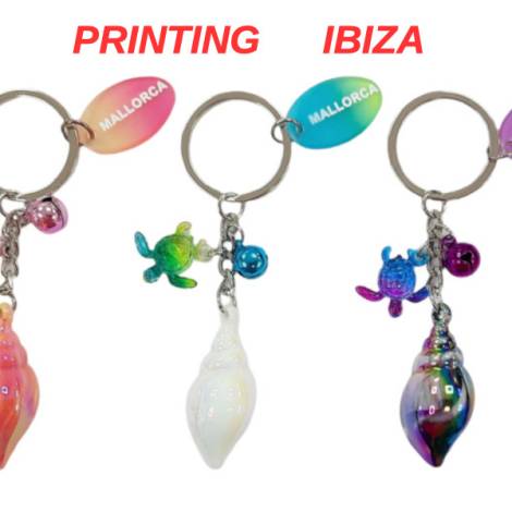 991091 - Llavero Ibiza concha tortuga tk-k363b